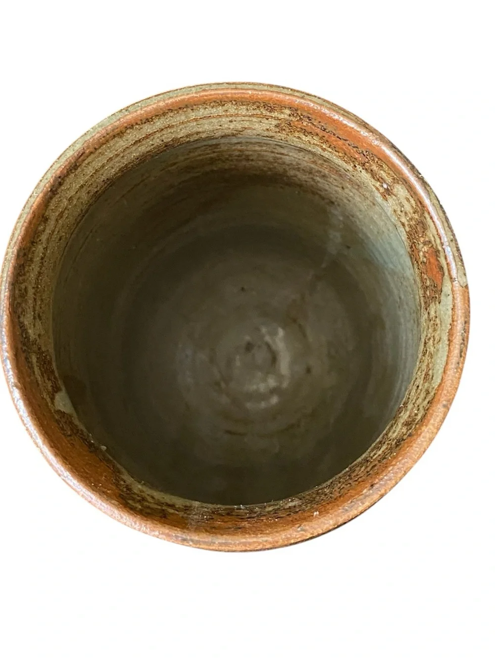 VINTAGE HANDMADE STUDIO POTTERY EARTH TONE BEAUTIFULLY PATTERNED VASE